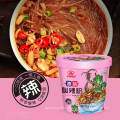 Delicious Spicy Instant Food Hot And Sour Rice Vermicelli Vegetarian Cup Ramen Noodles